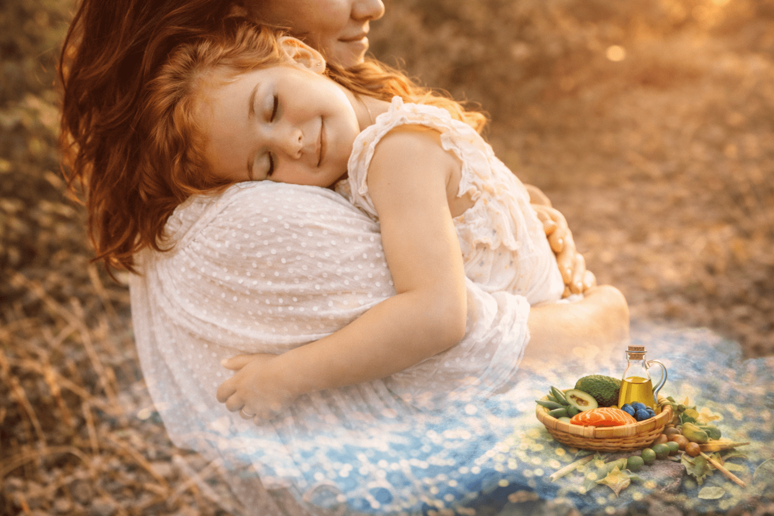 Sérénité d'une fille et de sa maman